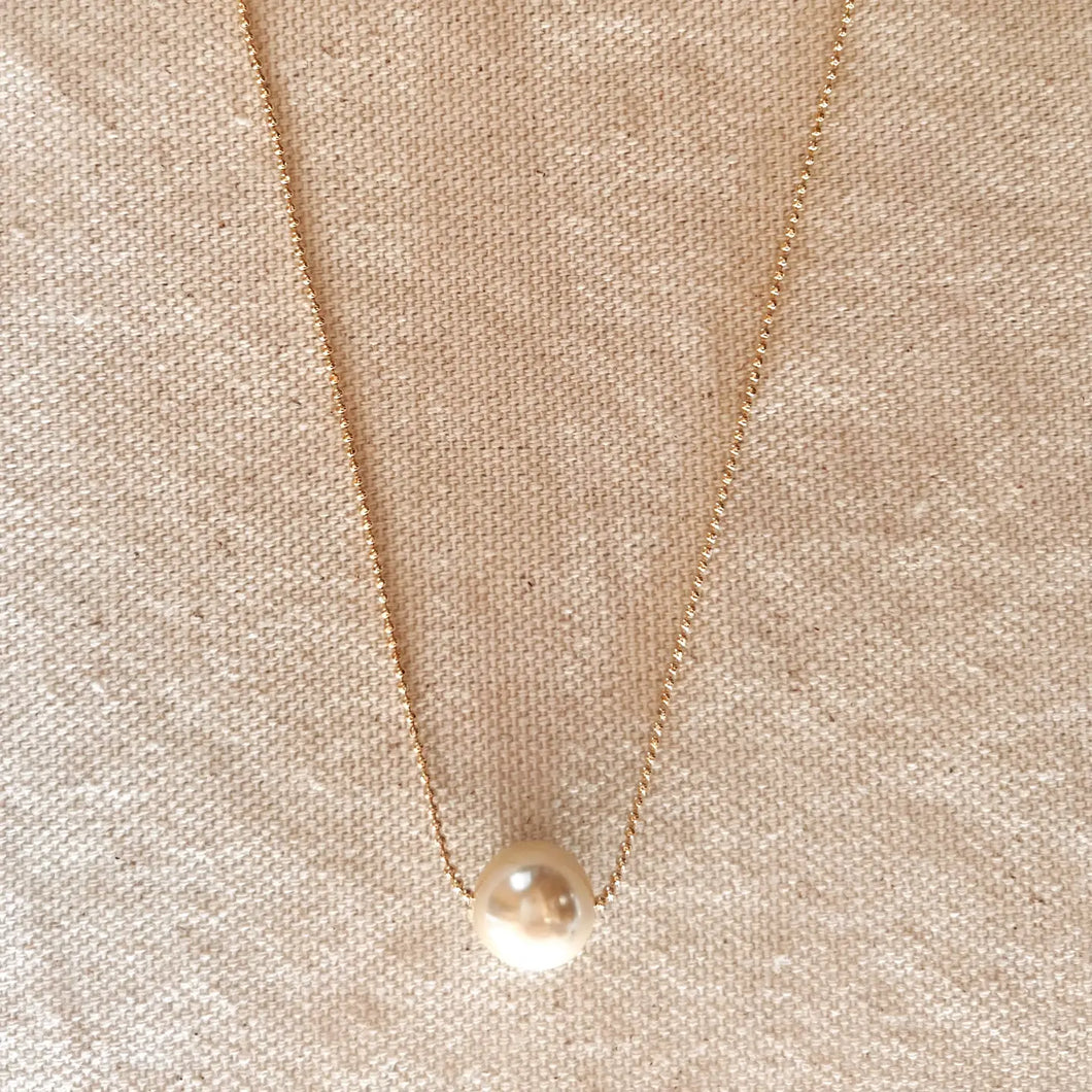 18K Gold Filled - Pearl Necklace