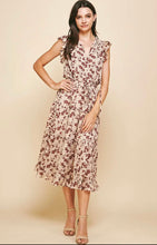 Load image into Gallery viewer, Pinch- Floral Knee Length Dress
