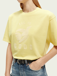 Scotch & Soda - Loose fit graphic organic T-shirt